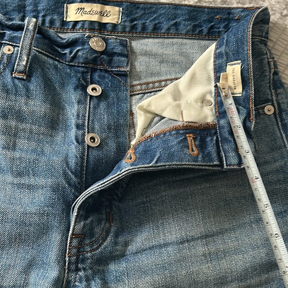 Madewell Distressed High Rise Dad Jean Size 27 - Picture 10 of 13